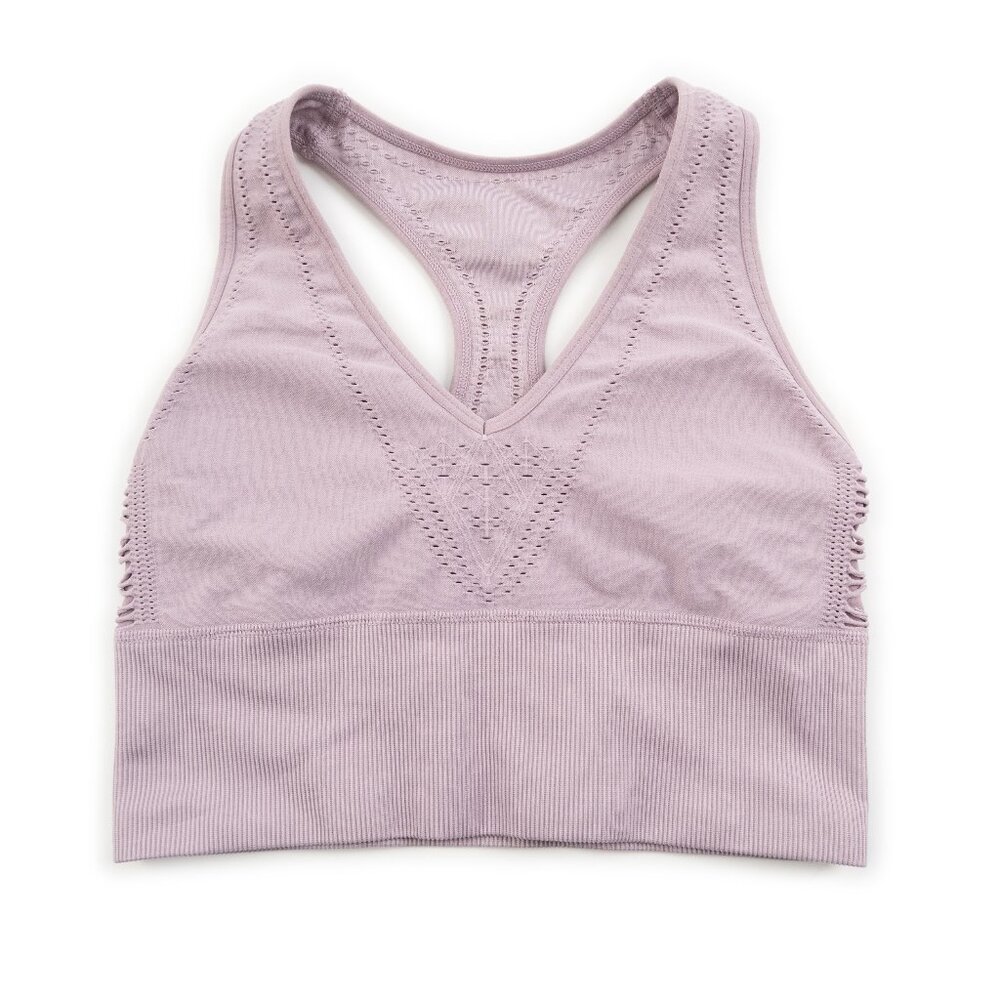VICTORIA'S SECRET PINK Sport lavender Seamless Lightly Lined sports bra size S